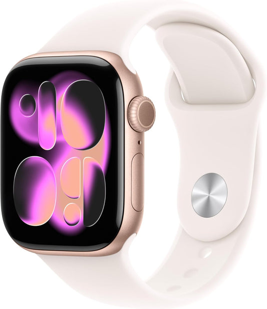 Apple Watch Series 11 42mm GPS Rose Gold Aluminium Blush Sport Band (New)