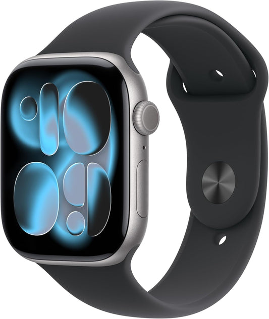 Apple Watch Series 11 46mm GPS Space Grey Aluminium Black Sport Band (New)
