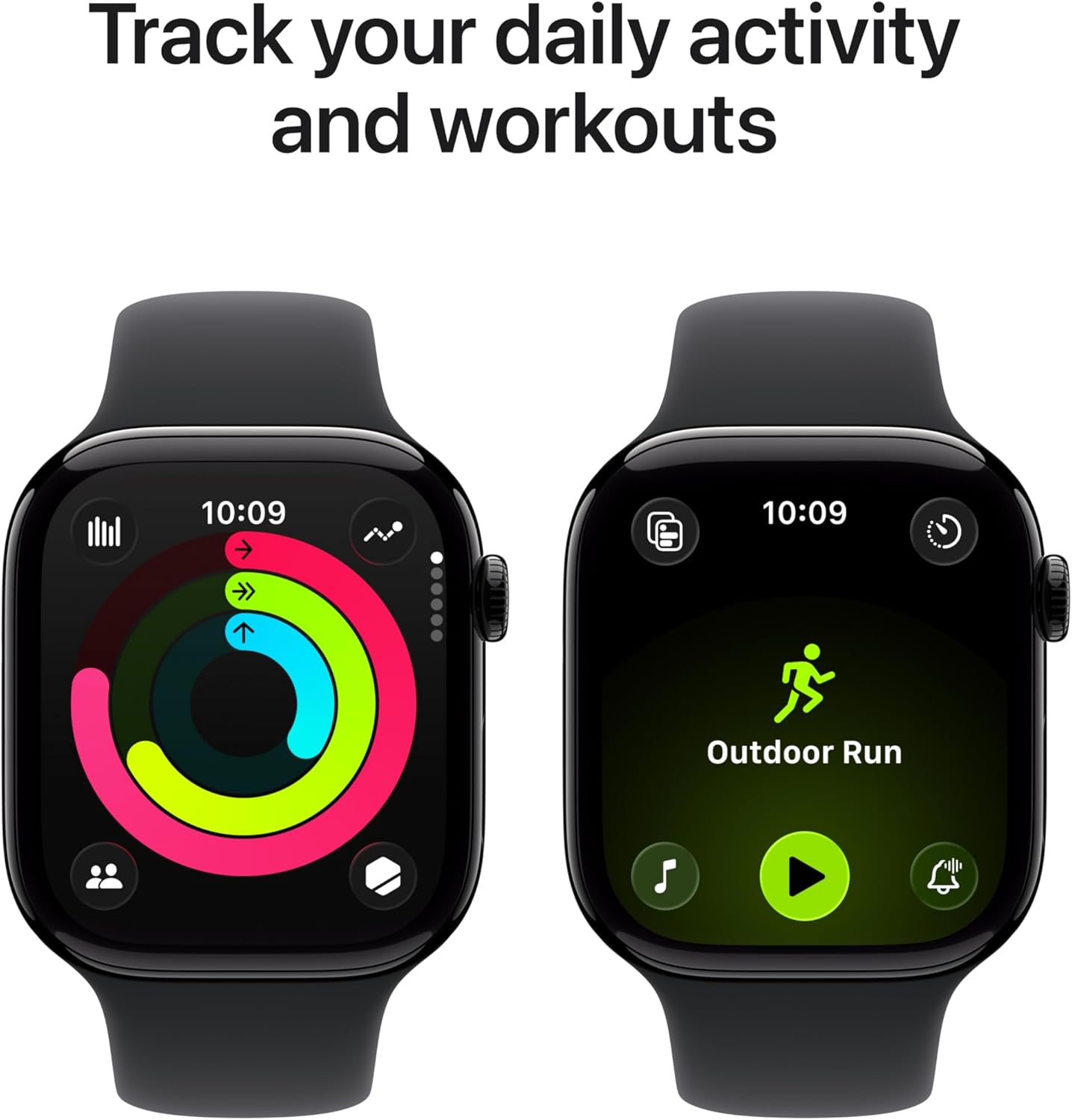 Apple Watch Series 11 46mm GPS Jet Black Aluminium Black Sport Band (New)